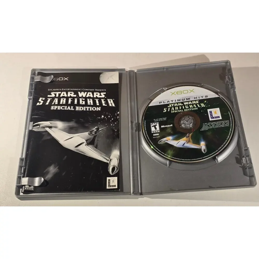 Star Wars Starfighter Special Edition Platinum Hits Xbox CIB Complete
